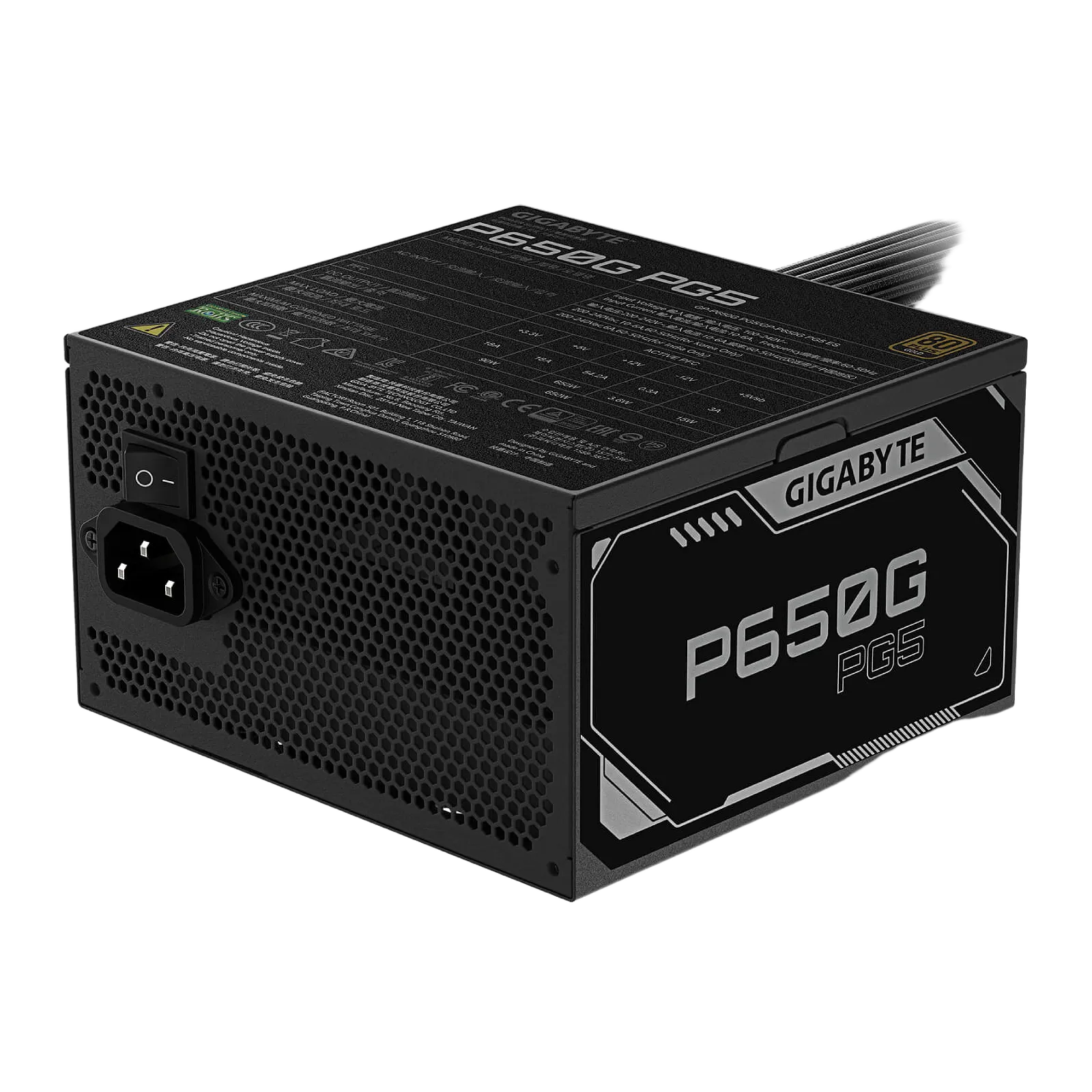 ספק כוח Gigabyte P650G PG5 650W Gold 80+ PCIe 5.1