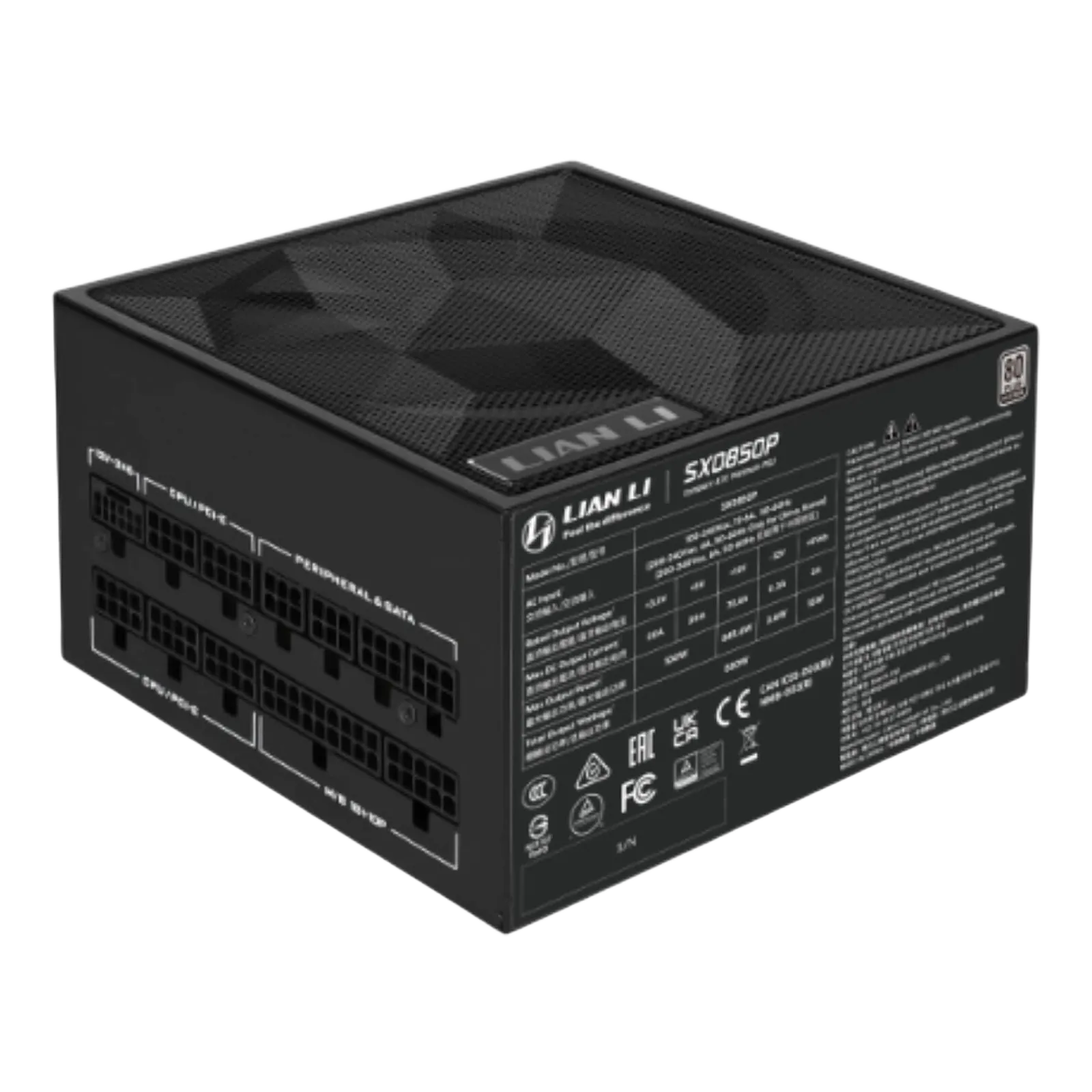 ספק כוח Lian-Li SX 850W Platinum Black