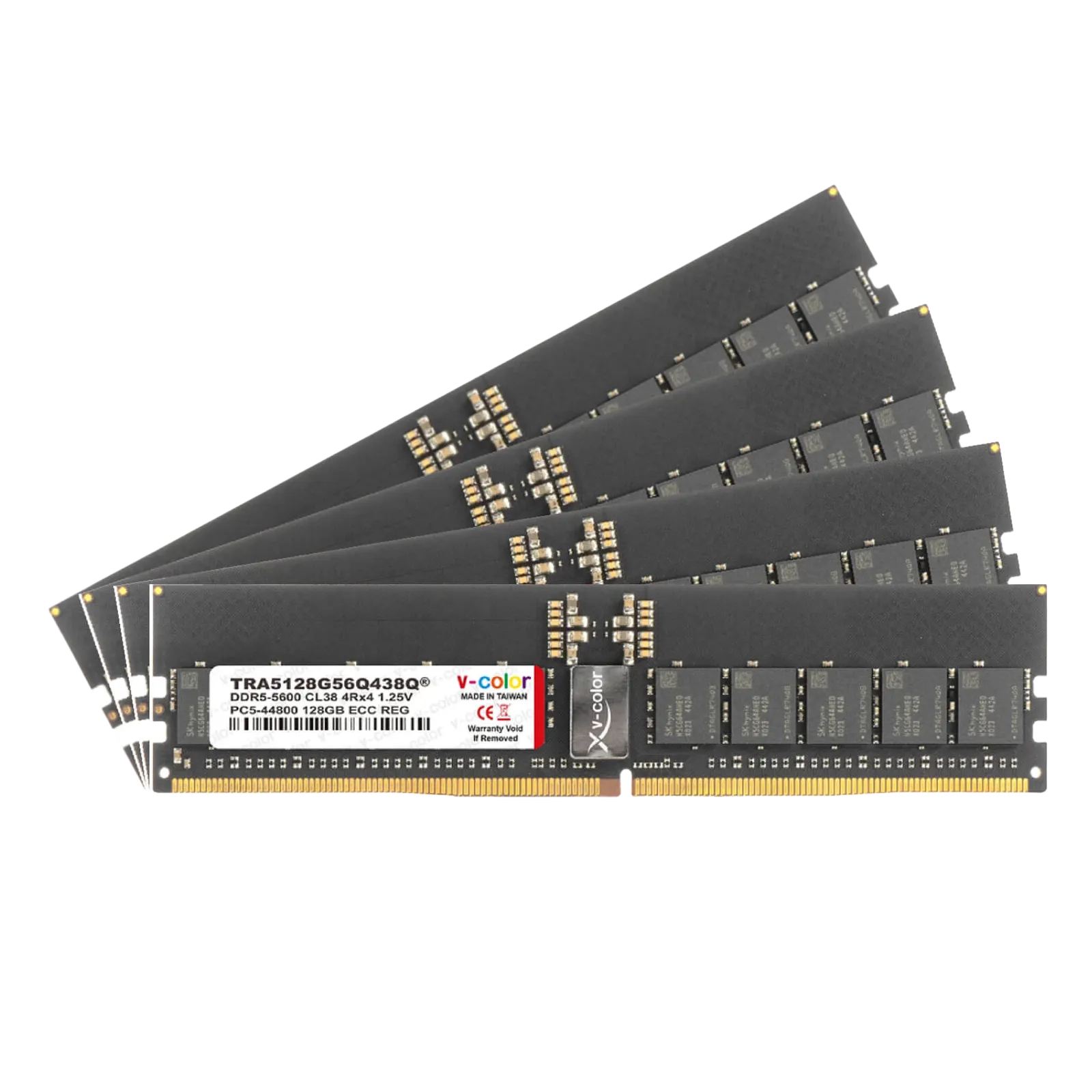 v-color DDR5 512GB (4x128GB) 5600 CL38 OC EXPO R-DIMM Workstation