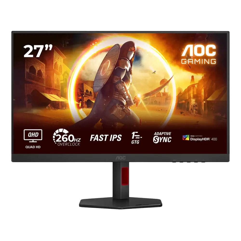 מסך מחשב לגיימינג AOC 27" IPS QHD 240/260Hz 0.3ms